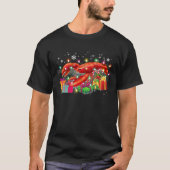Lobster-kerstPet Lichte familie Xmas cadeau T-shirt (Voorkant)