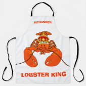 Lobster King Long Apron personaliseren Schort (Voorkant)