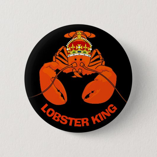 Lobster King Ronde Button 5,7 Cm (Voorkant)