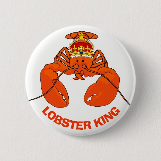 Lobster King Ronde Button 5,7 Cm (Voorkant)