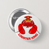 Lobster King Ronde Button 5,7 Cm (Voorkant /achterkant)