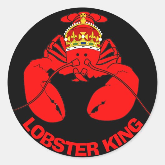 Lobster Kings Ronde Sticker (Voorkant)
