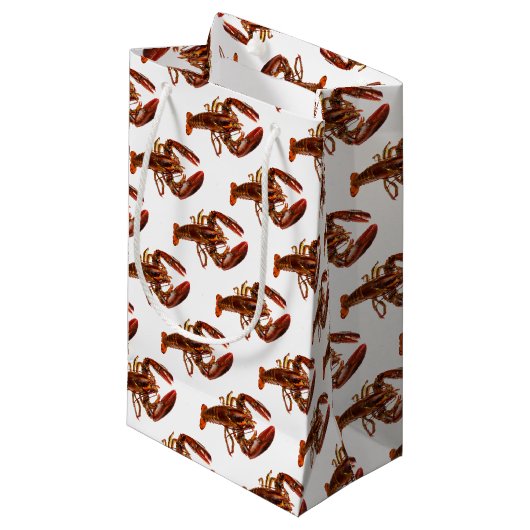 Lobster Klein Cadeauzakje (Voorkant Gekanteld)