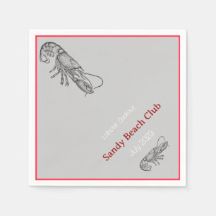 Lobster koekje servetten