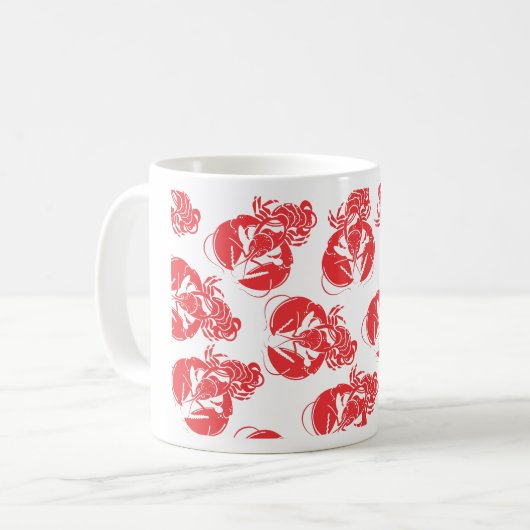 lobster koffiemok (Voorkant links)