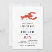 Lobster kook 4 juli feestje  kaart (Voorkant)