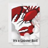 Lobster Kookingbinnenuitnodiging Kaart (Voorkant)