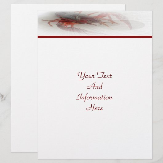 Lobster Letterhead (Voorkant / Achterkant)