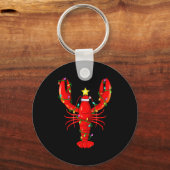 Lobster Lighting Xmas Tree Matching Lobster Christ Sleutelhanger (Voorkant)