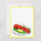 LOBSTER LOBSTERFEST BAKE BOIL PARTIJ INVITATIE KAART (Achterkant)