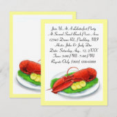 LOBSTER LOBSTERFEST BAKE BOIL PARTIJ INVITATIE KAART (Voorkant / Achterkant)