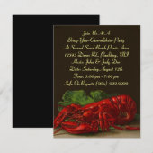 Lobster Lobsters Party Dinner of BYOL Invitation Kaart (Voorkant / Achterkant)