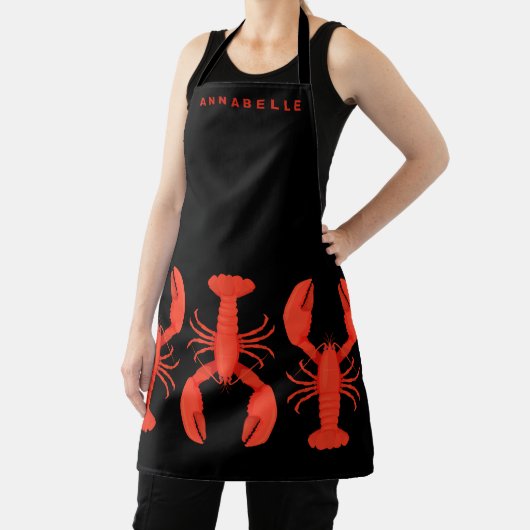 Lobster Lover Personalize Apron Schort (Insitu)