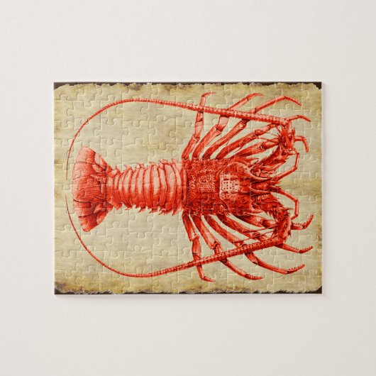Lobster Lovers  Style Drawing Puzzle Legpuzzel (Horizontaal)