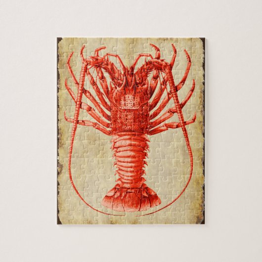 Lobster Lovers  Style Drawing Puzzle Legpuzzel (Verticaal)