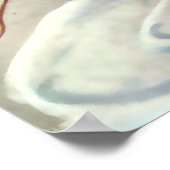 Lobster met banjo serenading beach Girl Poster (Hoek)