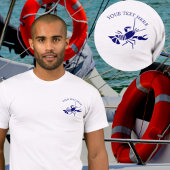 Lobster Nautical add jouw naam/text T-shirt