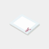 Lobster Nautical Blauw Gestreepte Preppy Post-it N Post-it® Notes (Schuin)