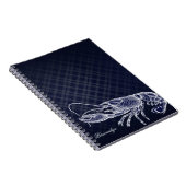  Lobster Navy Blue Elegant Chic Pset Notitieboek (Rechterzijde)