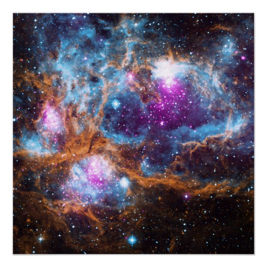 Lobster Nebula - Cosmic Winter Wonderland Perfect Poster (Voorkant)