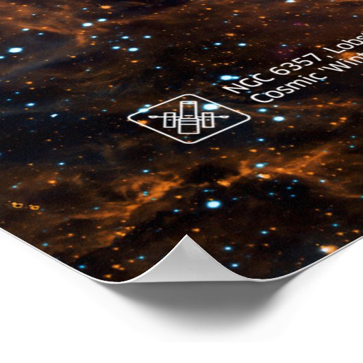 Lobster Nebula, NGC 6357 - Cosmic Winter Wonderl Poster (Hoek)