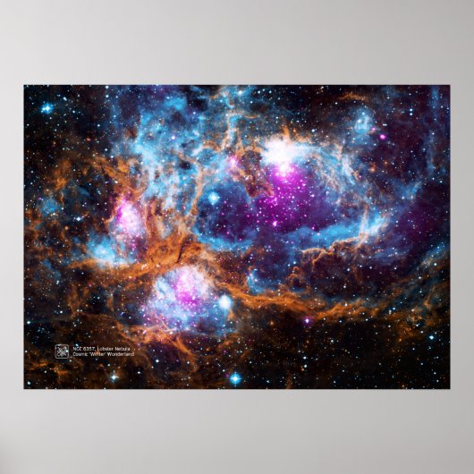 Lobster Nebula, NGC 6357 - Cosmic Winter Wonderl Poster (Voorkant)