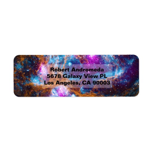 Lobster Nebula of NGC 6357, ZGOA, adres Etiket (Voorkant)