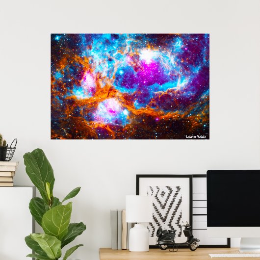 Lobster Nebula Poster (Thuiskantoor)