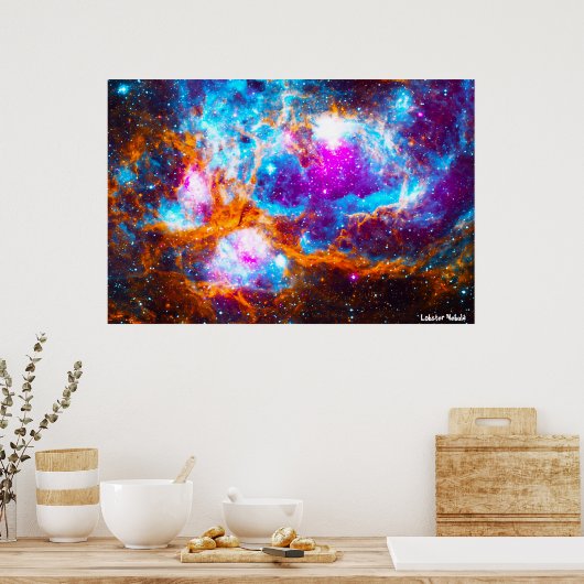 Lobster Nebula Poster (Keuken)