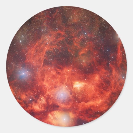 Lobster Nebula Ronde Sticker (Voorkant)