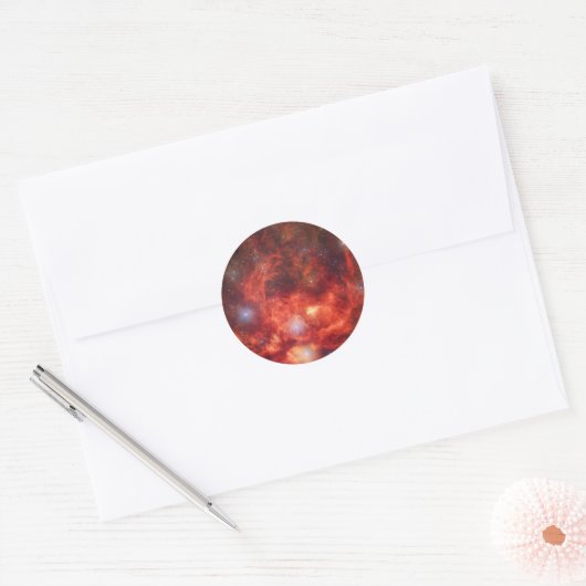 Lobster Nebula Ronde Sticker (Envelop)