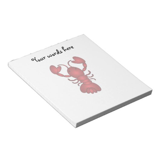 Lobster Notitieblok (Schuin)