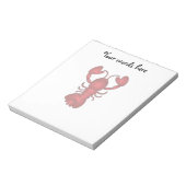 Lobster Notitieblok (Linkerzijde)