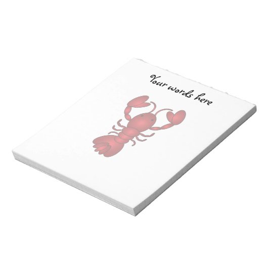 Lobster Notitieblok (Linkerzijde)
