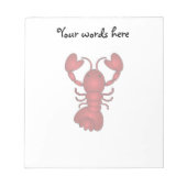 Lobster Notitieblok (Voorkant)