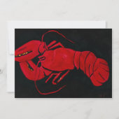Lobster on Black Background by Marsden Hartley Bedankkaart (Voorkant)