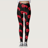 Lobster on Black Background by Marsden Hartley Leggings (Voorkant)
