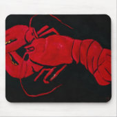Lobster on Black Background by Marsden Hartley Muismat (Voorkant)