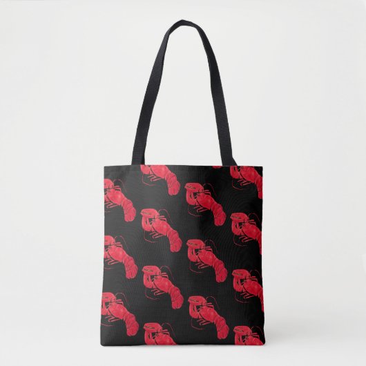 Lobster on Black Background by Marsden Hartley Tote Bag (Voorkant)