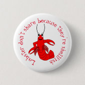 Lobster-ontwerp Ronde Button 5,7 Cm (Voorkant)