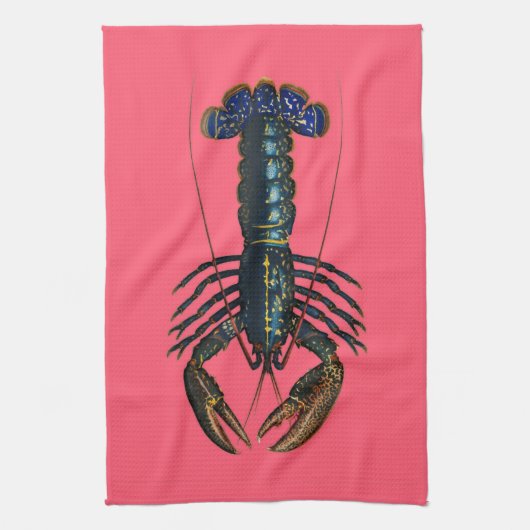 Lobster -  ontwerp theedoek (Verticaal)