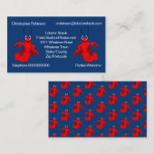 Lobster-ontwerp Visitekaartje (Voorkant / Achterkant)