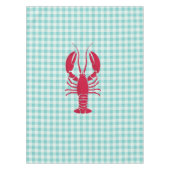 Lobster op Blue Gingham Tafelkleed (Voorkant)
