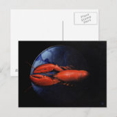 Lobster op Bord Tiffany Briefkaart (Voorkant / Achterkant)