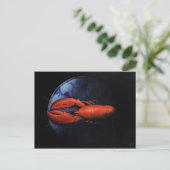 Lobster op Bord Tiffany Briefkaart (Staand voorkant)