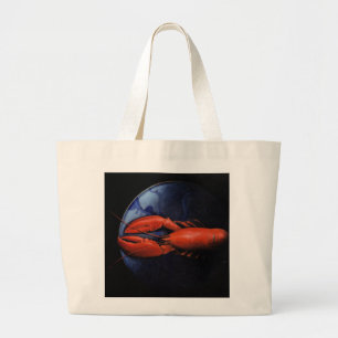 Lobster op Bord Tiffany Grote Tote Bag