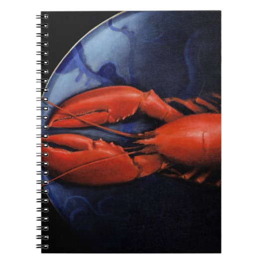Lobster op Bord Tiffany Notitieboek (Voorkant)