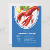 Lobster op een Bord Kaart (Voorkant)