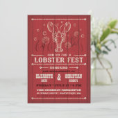 Lobster op uitnodiging van Red Barn Wood (Staand voorkant)