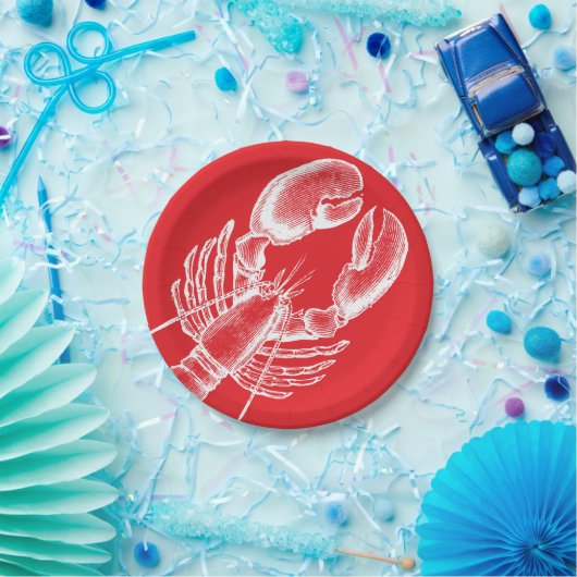 Lobster Papieren Bordje (Feest)